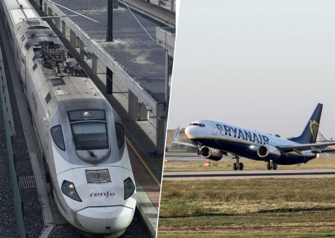 Solo hay un gran beneficiado en la salida de Ryanair de los aeropuertos regionales. Uno llamado «tren de alta velocidad»