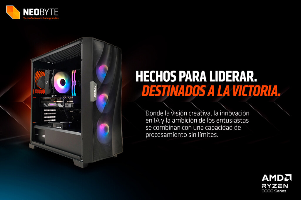 Ryzen 7 9800X3D con descuentazo, RX 9060 XT a mínimo y más: la vuelta al cole de Neobyte nos lo pone fácil para renovar PC gaming